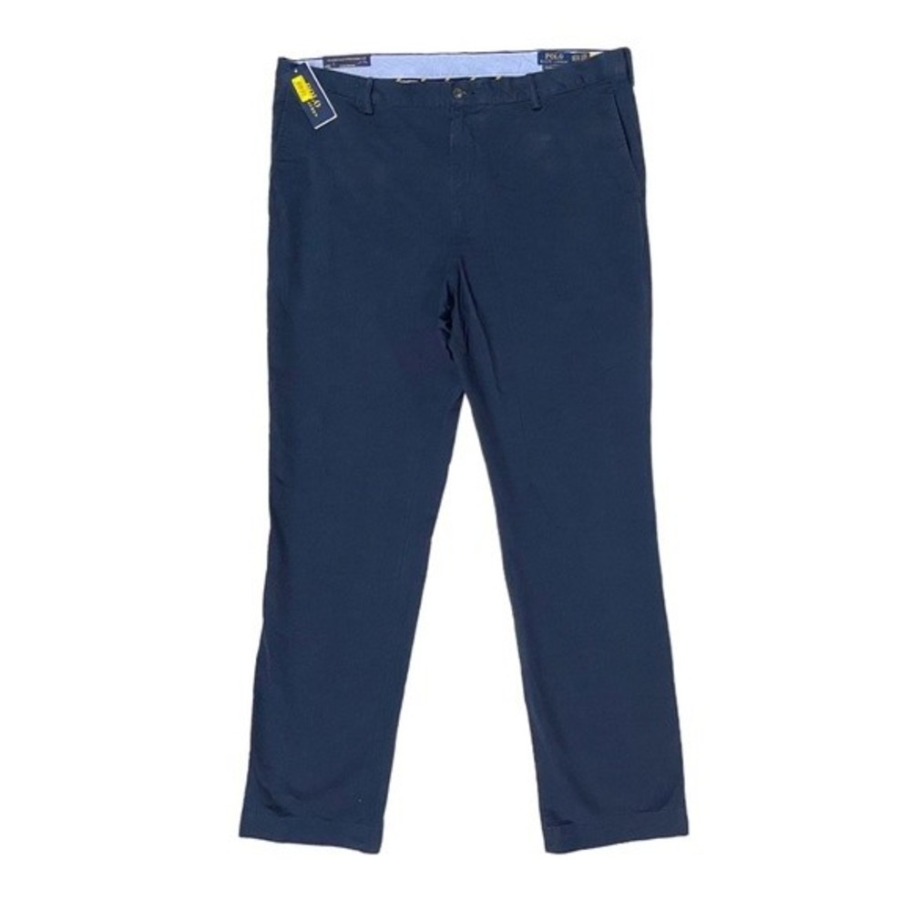 Polo Ralph Lauren Men's Stretch Classic-Fit Twill Pants in Navy. Size 42T X 36.